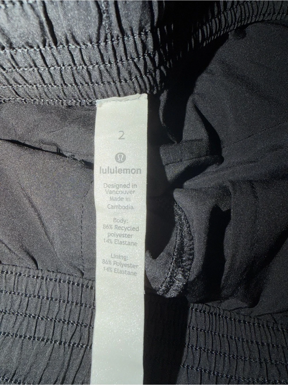 lululemon Hotty Hot High-Rise Black Athletic Drawstring Shorts